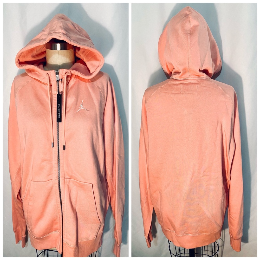 Jordan Pastel Peach zip-up Hoodie